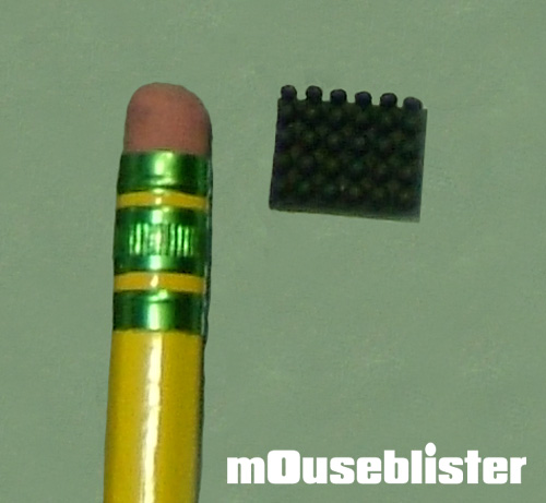 a mouseblister compared to a single pencil head